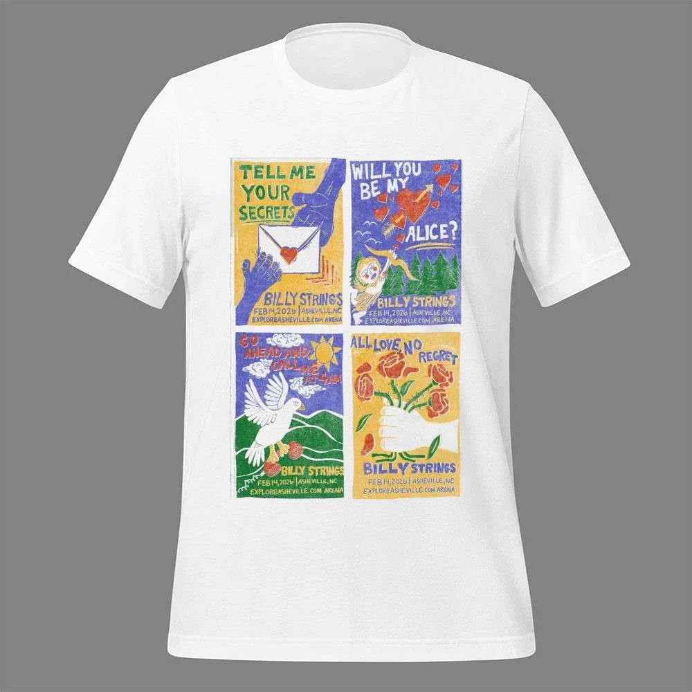 Billy Strings At ExploreAsheville.com Arena February 14 2026 Poster Shirt