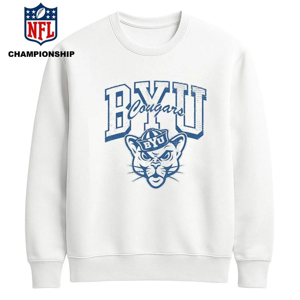 BYU Alma Cougars School Football Name Arch Shirt