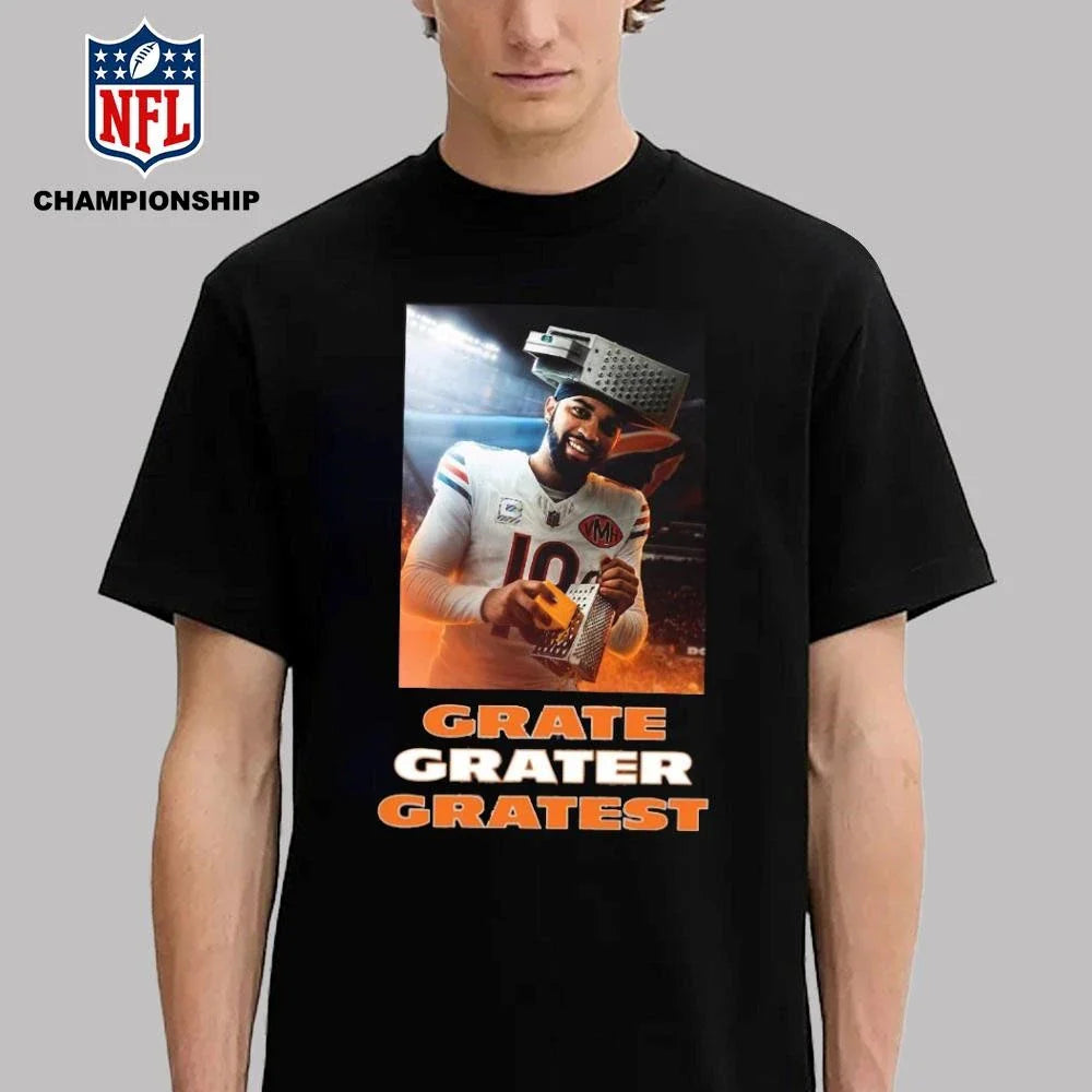 Caleb Williams Grate Chese Grater Gratest Chicago Bear vs Green Bay Packers 2026 Shirt