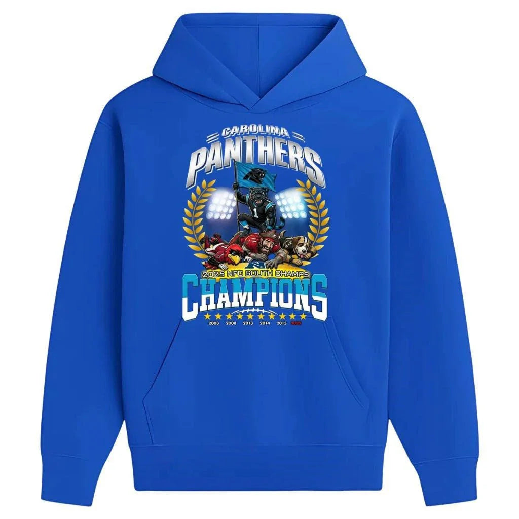 Carolina Panthers Are NFC South Champions 2025 Celebrate Mascot Shirt