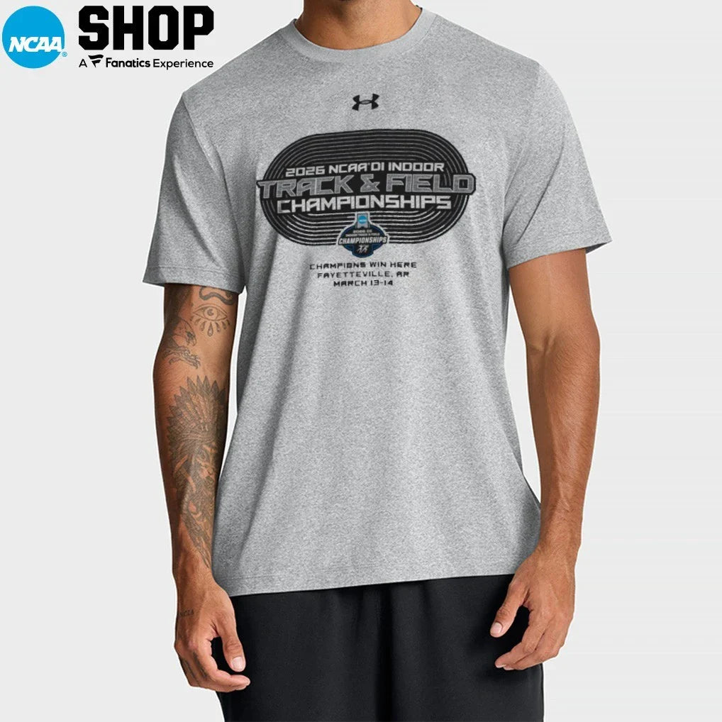 Champions Win Here 2026 NCAA DI Indoor Track and Field Championships Fayetteville Ar March 13-14 T-Shirt