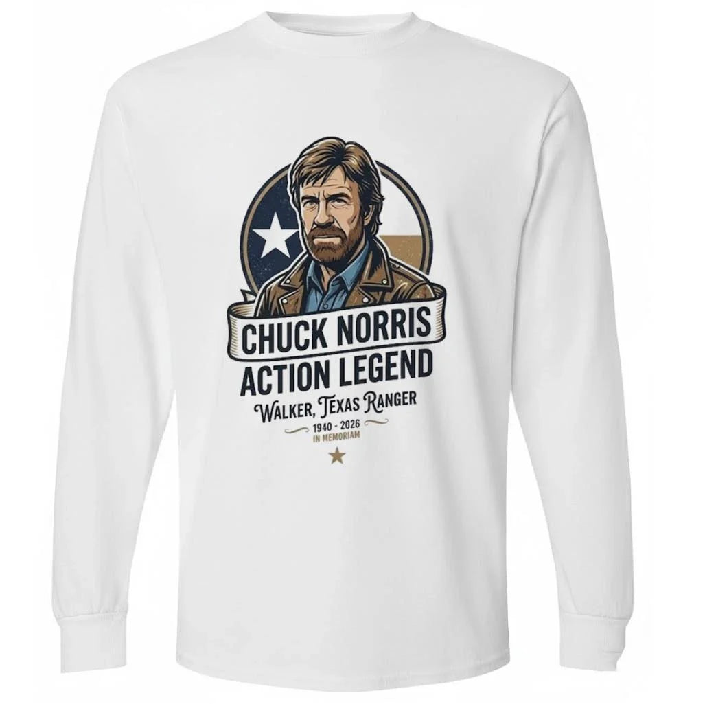 Chuck Norris Action Legend Walker Texas Ranger 1940-2026 In Memoriam Shirt