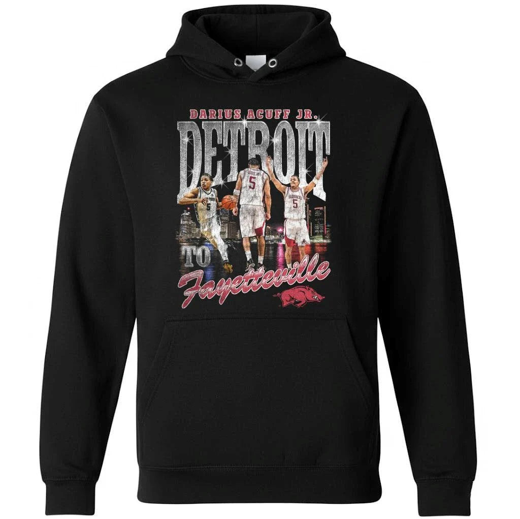 Darius Acuff Jr Detroit To Fayetteville Shirt