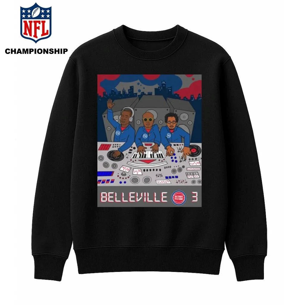 Detroit Pistons The Belleville ThreePoster Shirt