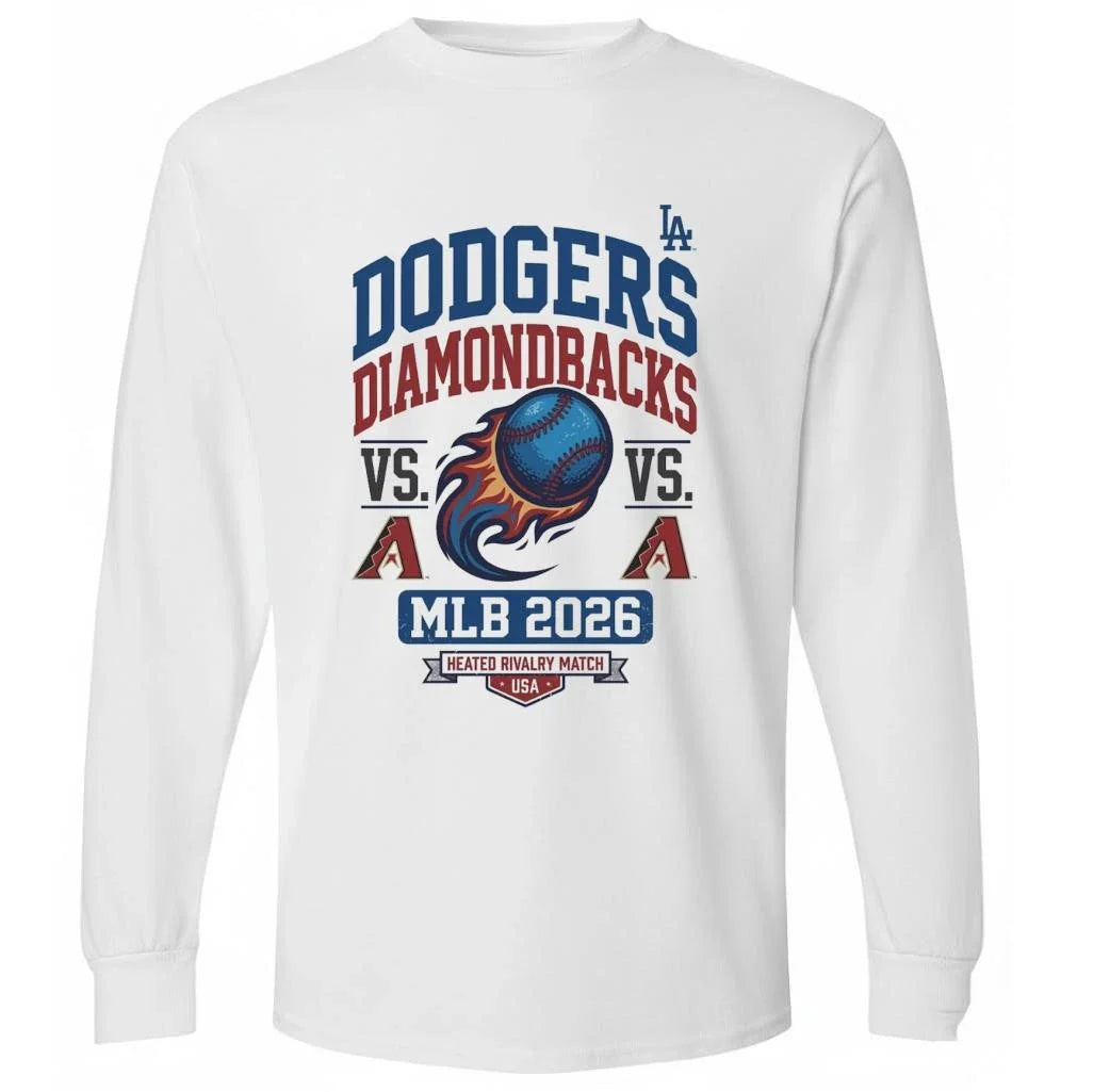 Dodgers vs. Diamondbacks MLB Schedule 2026 Shirt
