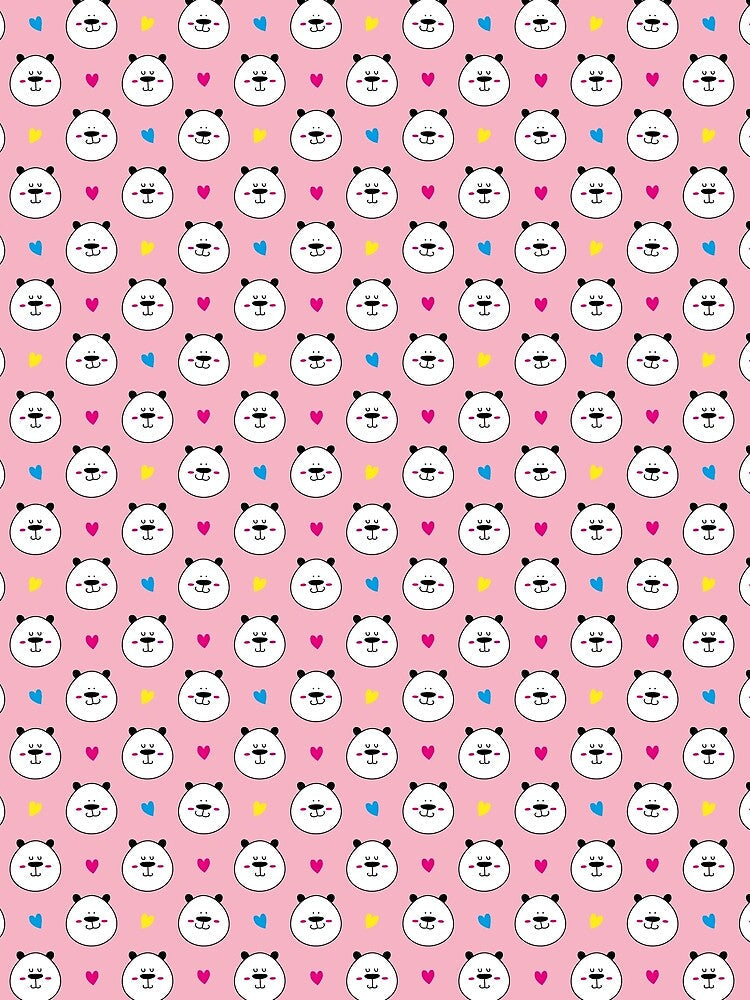 Pandas & Hearts by pollicedipanda