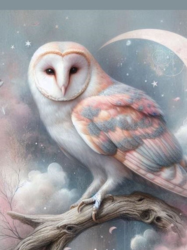 Soft Dreamy Owl by BluesSketchbook