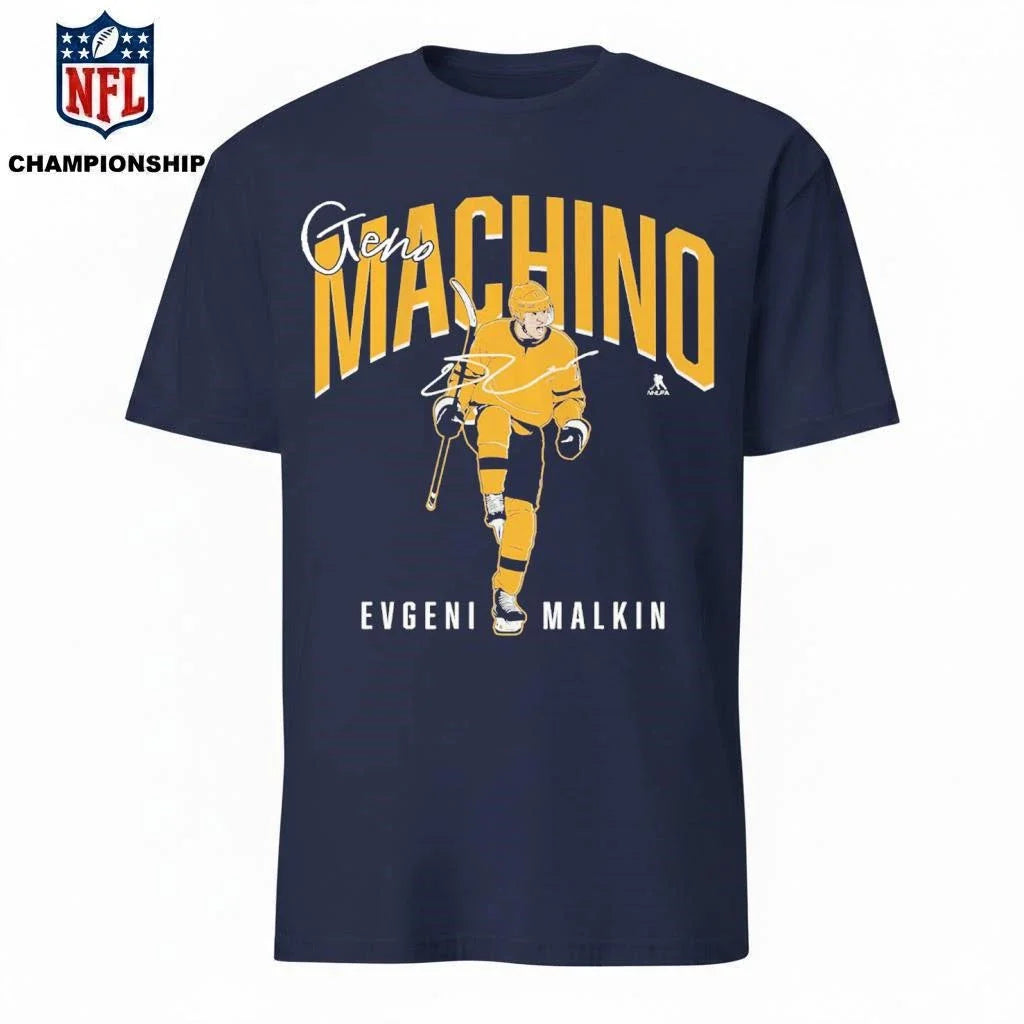 Geno Machino Evgeni Malkin Pittsburgh Hockey Shirt