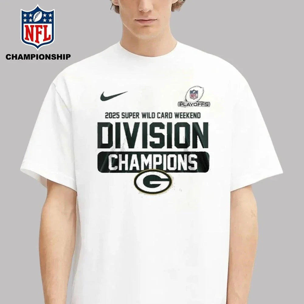 Green Bay Packers Playoffs 2025 Super Wild Card Weekend Division Champions Shirt