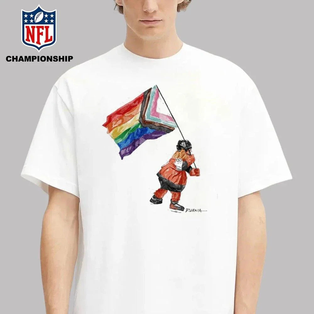 Gritty Mascot Pride Flag Shirt