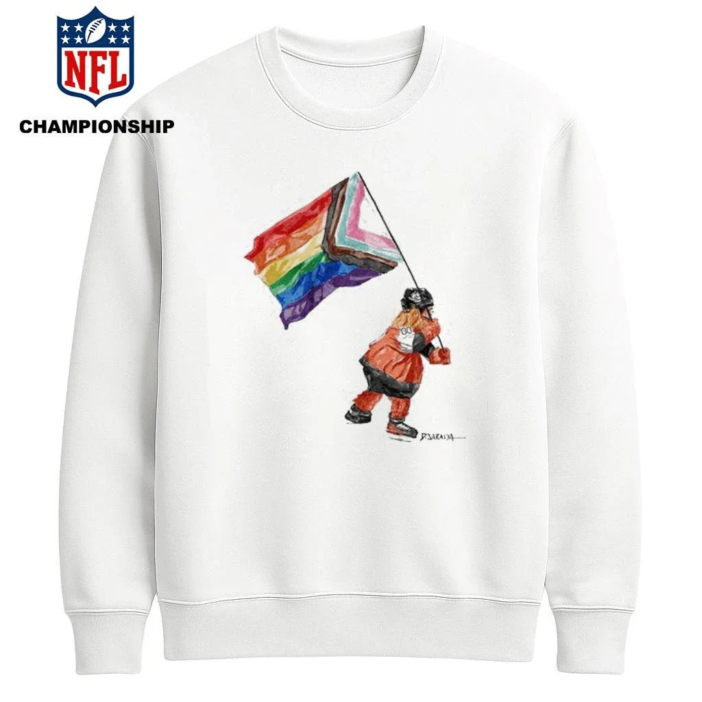 Gritty Mascot Pride Flag Shirt