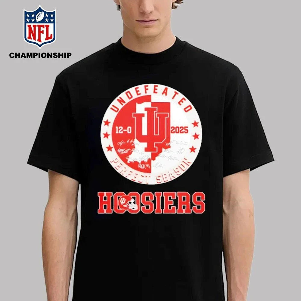 Hoosiers Undefeated 2025 Perfect Season Signature Shirt