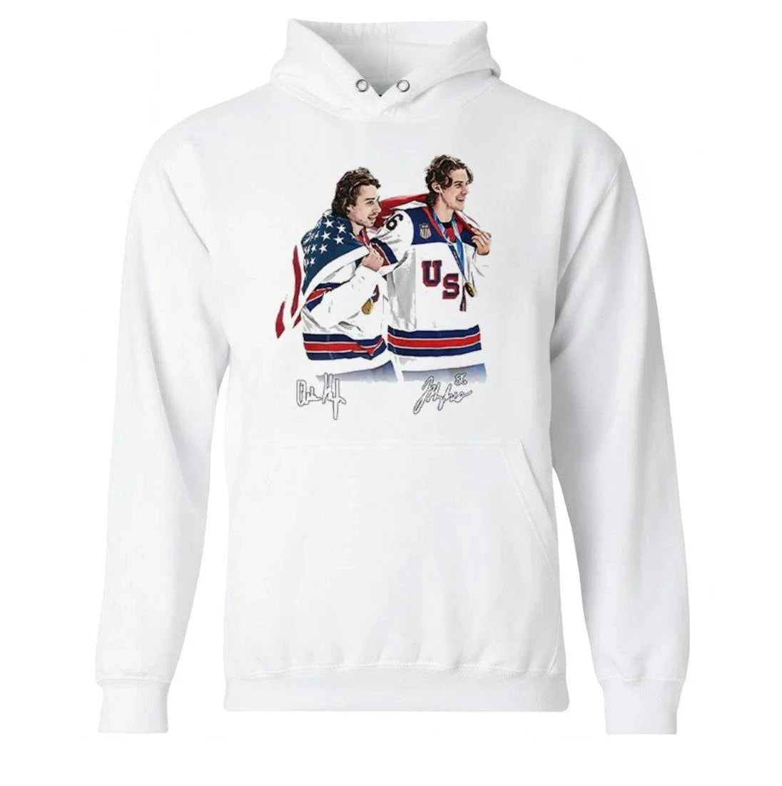 Hughes Brotherhood Team USA Hockey Shirt