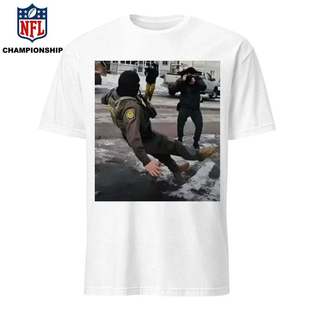 Ice Slipping On Ice In Minneapolis Abolish ICE Shirt
