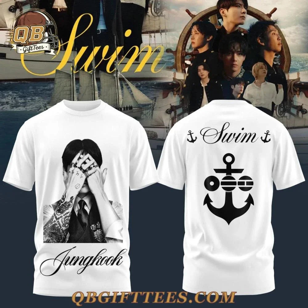 Jungkook BTS Swim Arirang Album Mixed Mesh Edition Shirt