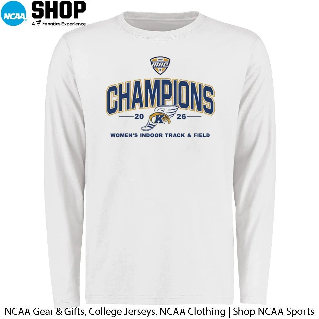 Kent State Golden Flashes MAC 2026 Women’s Indoor Track &amp; Field Champions T-Shirt