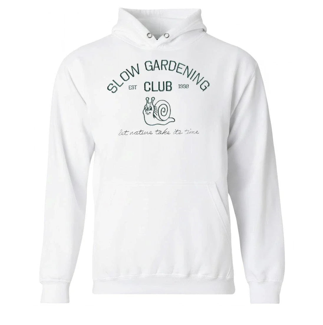 Kim Hellberg Wearing Slow Gardening Embroidery Shirt