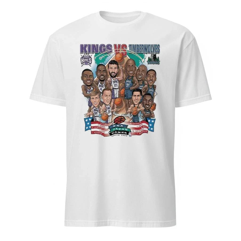Kings Vs Timberwolves NBA Japan Games Tokyo 1999 Shirt
