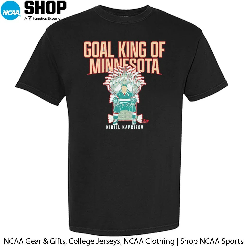 Kirill Kaprizov Minnesota Wild Goal King of Minnesota T-Shirt