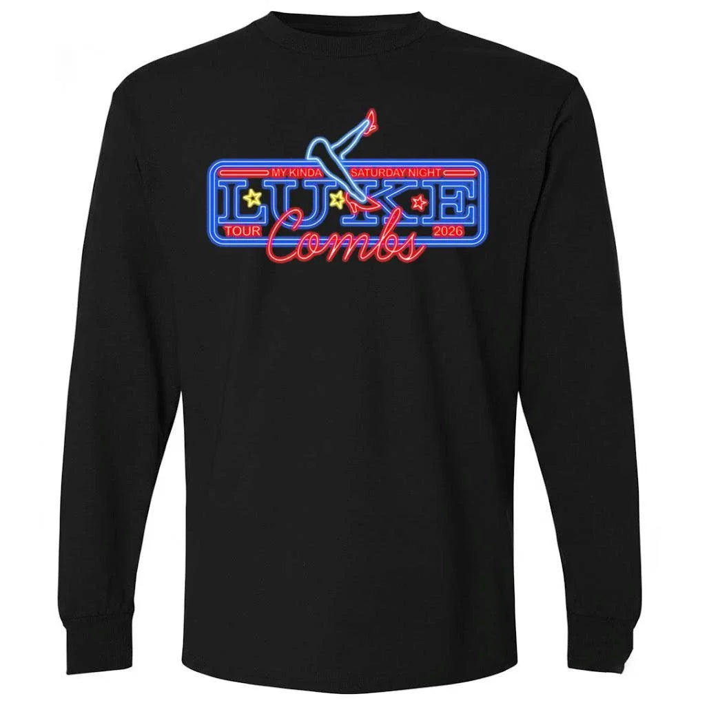 Luke Combs 2026 Tour Dates Neon Shirt