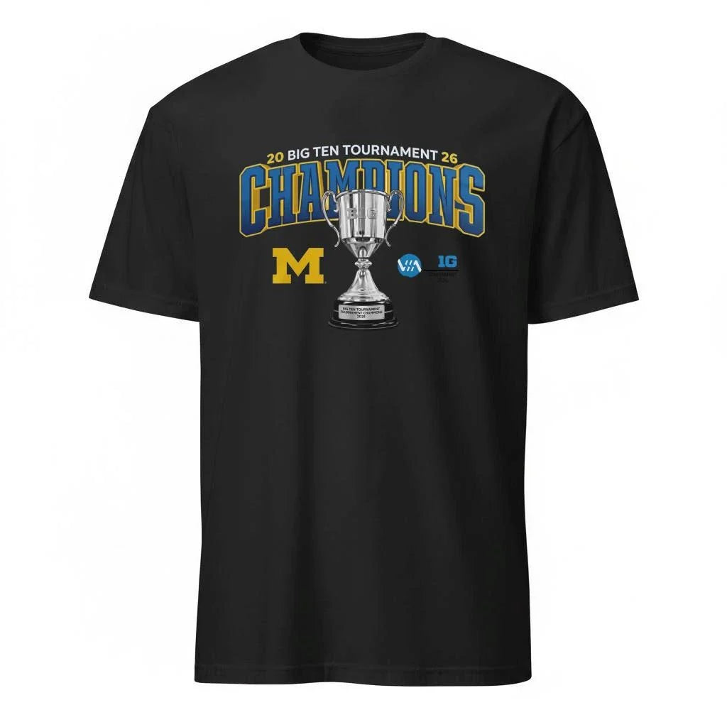 Michigan Wolverines 2026 Big Ten Men’s Ice Hockey Tournament Champions Shirt