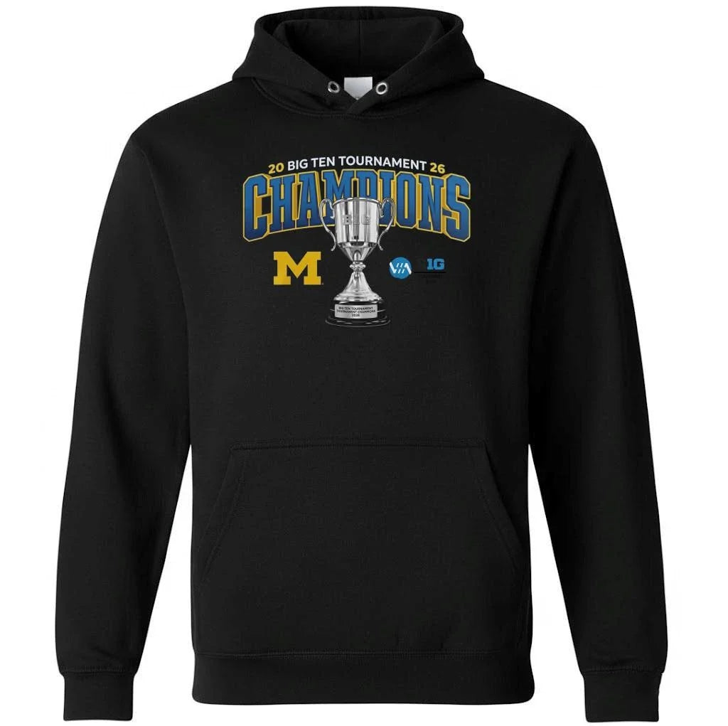 Michigan Wolverines 2026 Big Ten Men’s Ice Hockey Tournament Champions Shirt