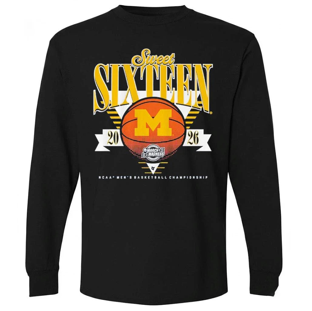 Michigan Wolverines MBB 2026 Sweet Sixteen Shirt