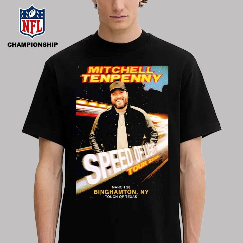 Mitchell Tenpenny Speed Of Light Tour 2026 North America City Dates Poster Shirt