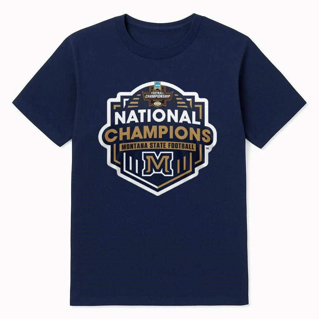 MSU Bobcats 2025 NCAA FCS Football National Champions Logo Shirt