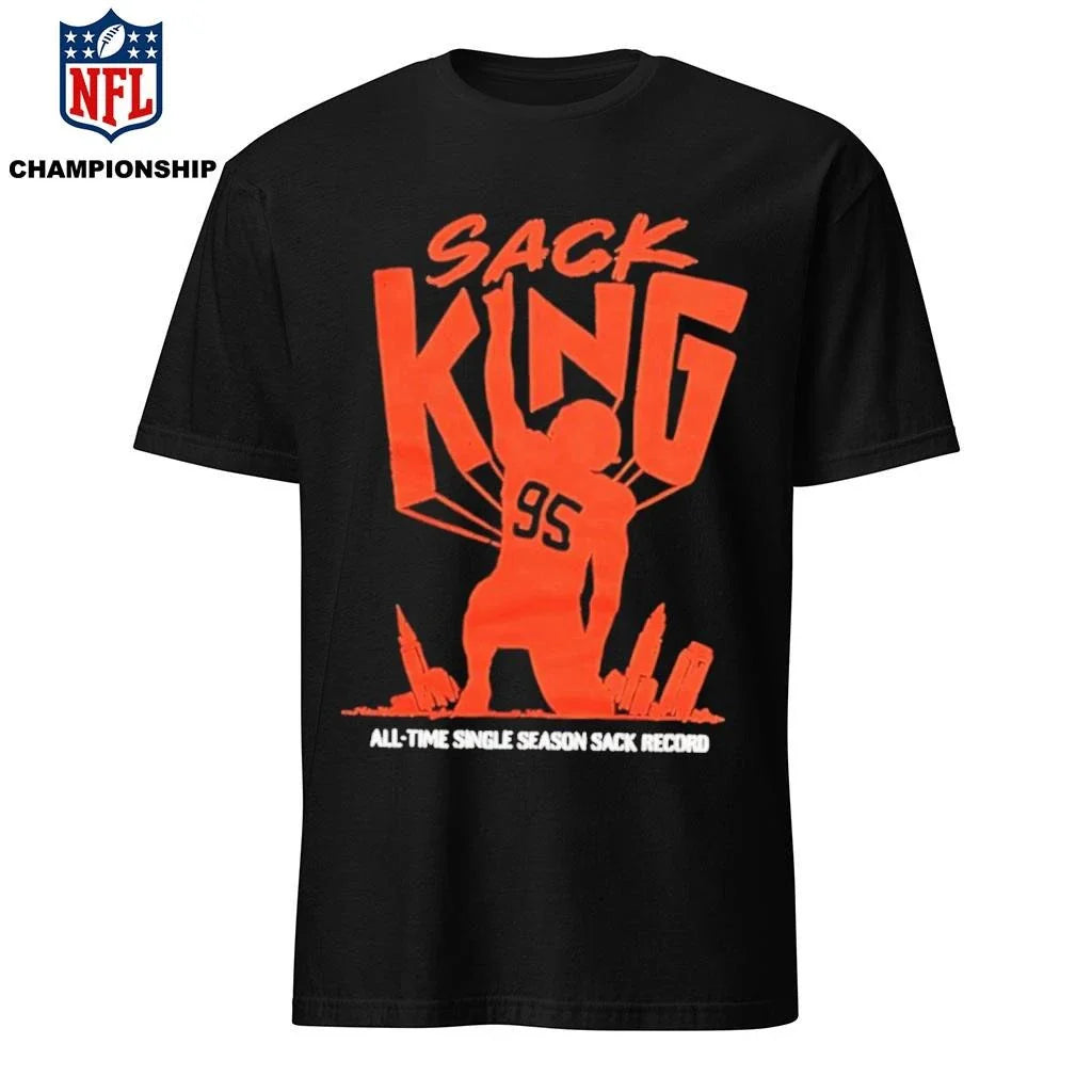Myles Garrett Cleveland Browns Sack King All Time Single Season Sack Record Shirt