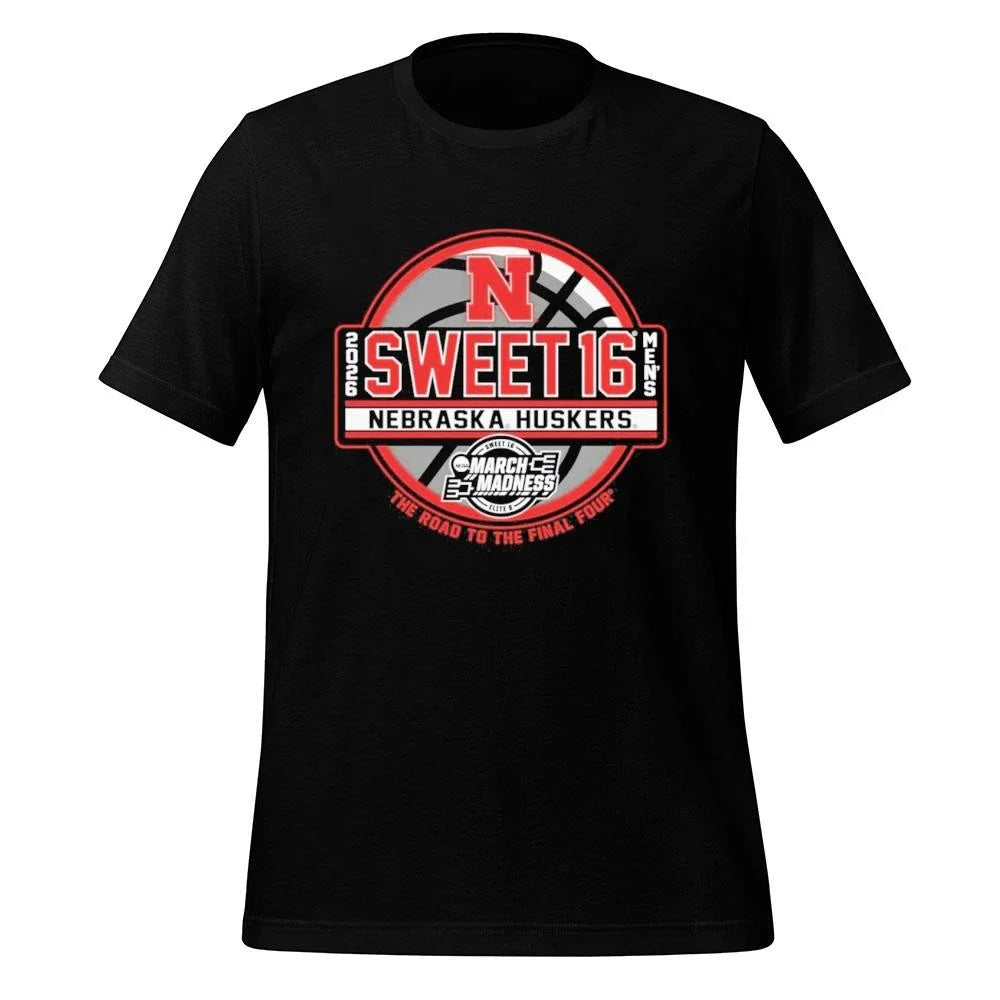 Nebraska Huskers Men’s Basketball 2026 Sweet 16 Shirt