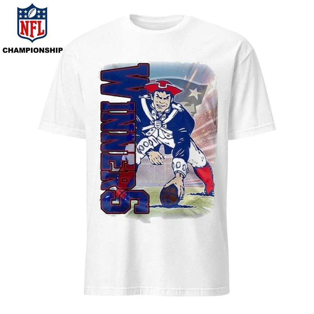 New Englan Patriots Playoffs 2025 Super Wild Card Weekend Division Champions mascot Shirt – Copy