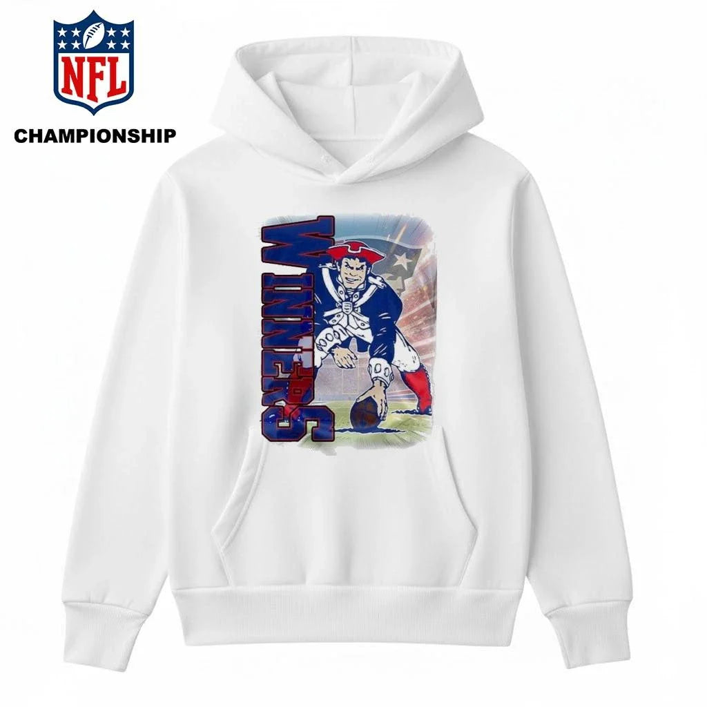 New Englan Patriots Playoffs 2025 Super Wild Card Weekend Division Champions mascot Shirt – Copy