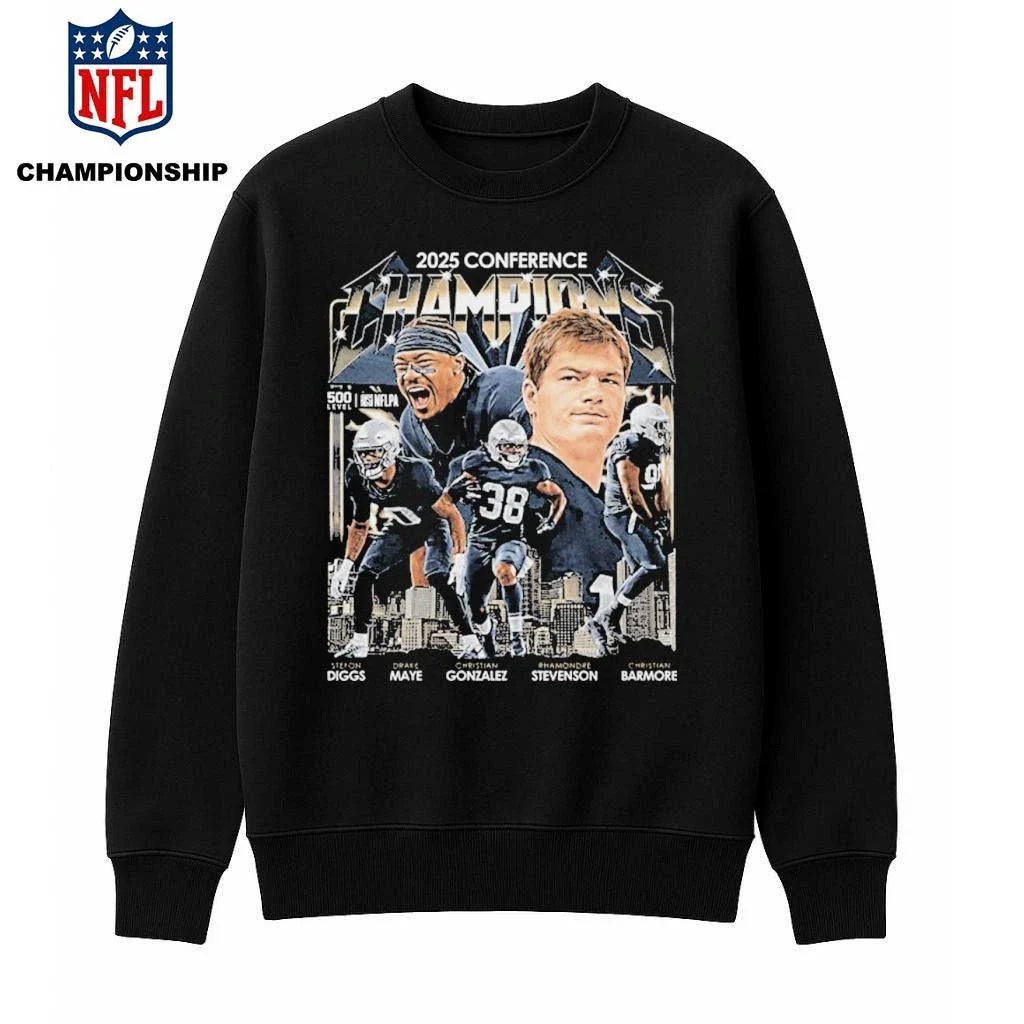 New England Football 2025 Conference Champions Shirt