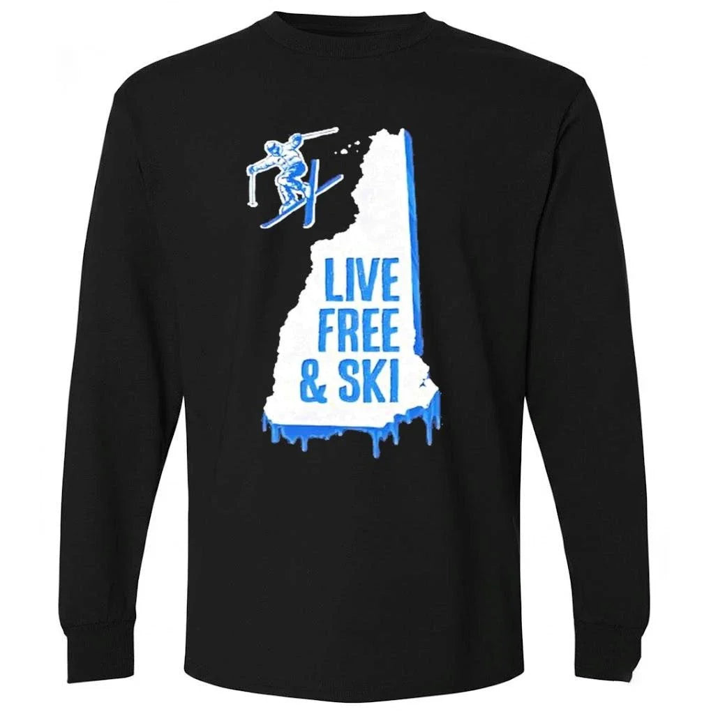 New Hampshire Live Free And Ski Shirts