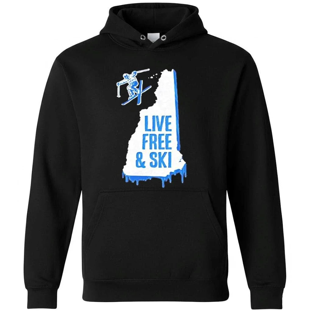 New Hampshire Live Free And Ski Shirts