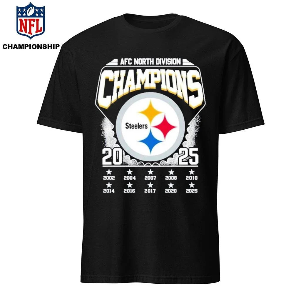 Official AFC North Division Champions 2025 Steelers Shirt