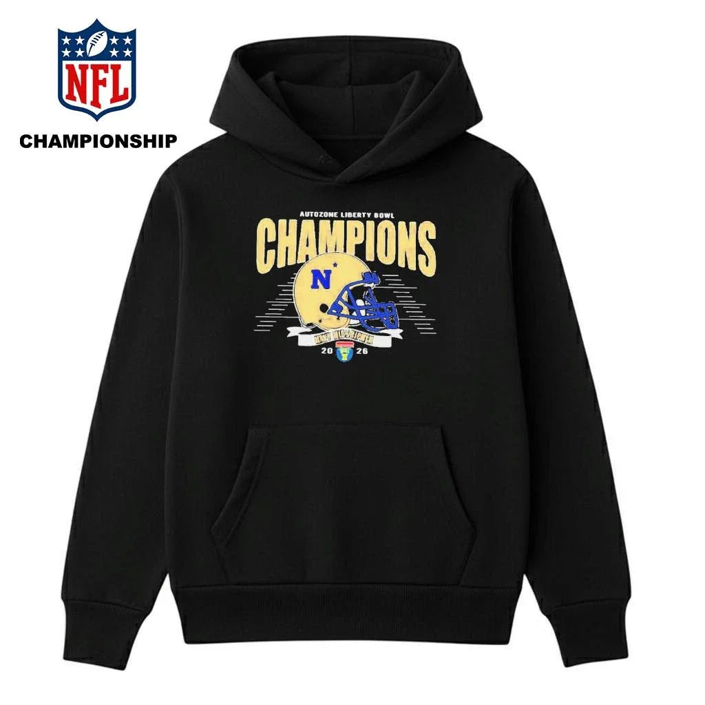 Official Navy Midshipmen Football 2026 AutoZone Liberty Bowl Classic Champions Shirt