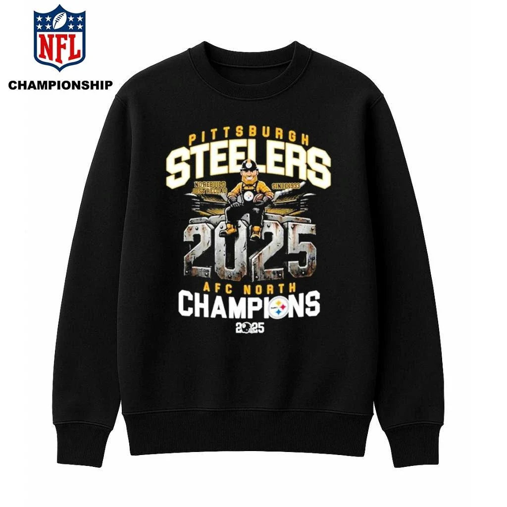 Official Steelers AFC North Division Champions 2025 Shirt