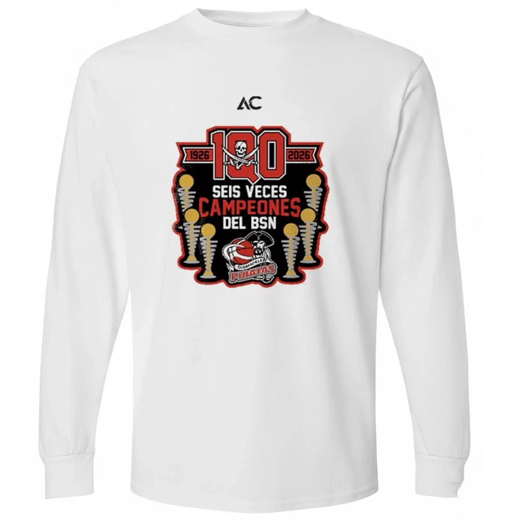 Piratas de Quebradillas BAN 1926-2026 100 Seis Veces Campeones Del Bsn Shirt