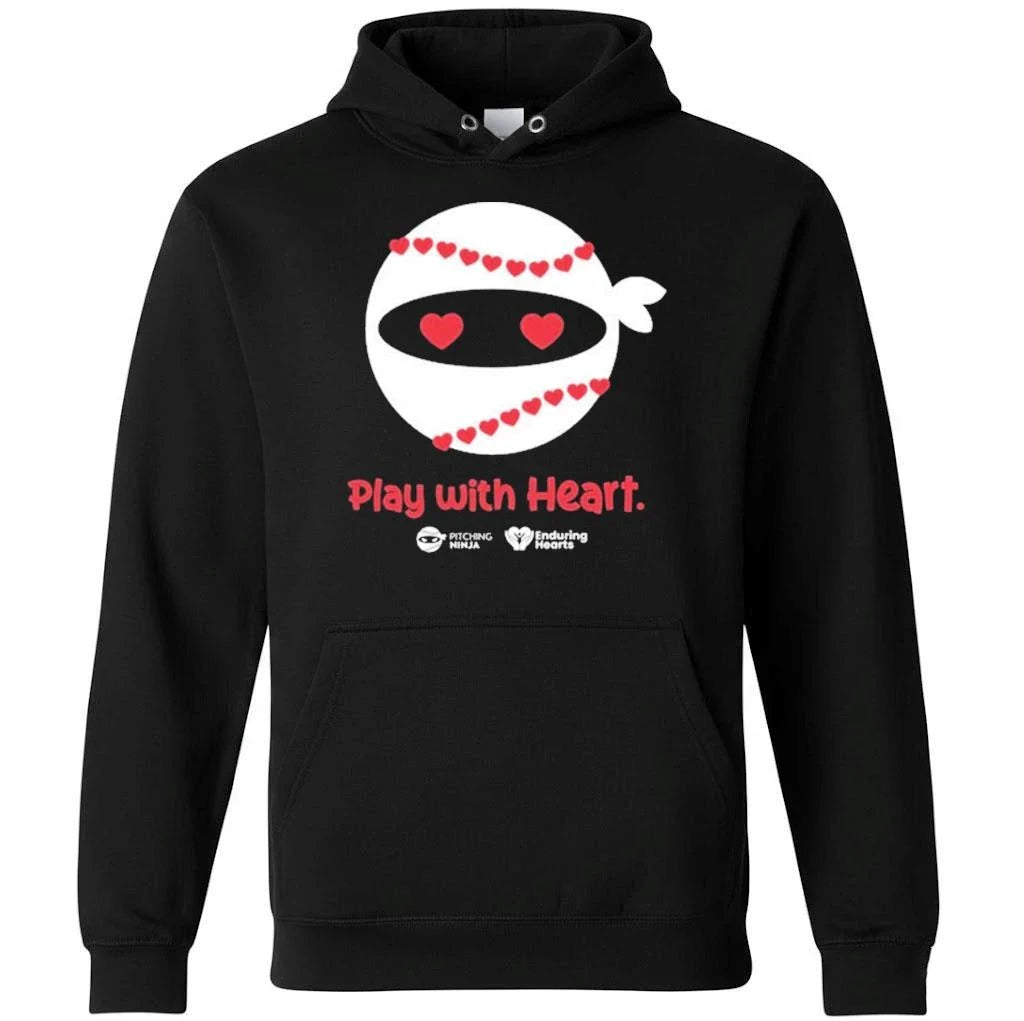 Pitching Ninja Play With Heart Shirt