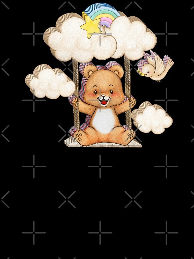Watercolor Cute Brown Bear by Superesko