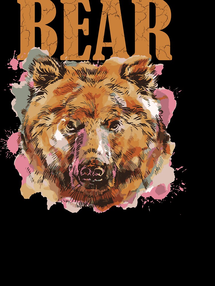 Cute watercolor bear design for bear lovers. by Hema Thilakaratne