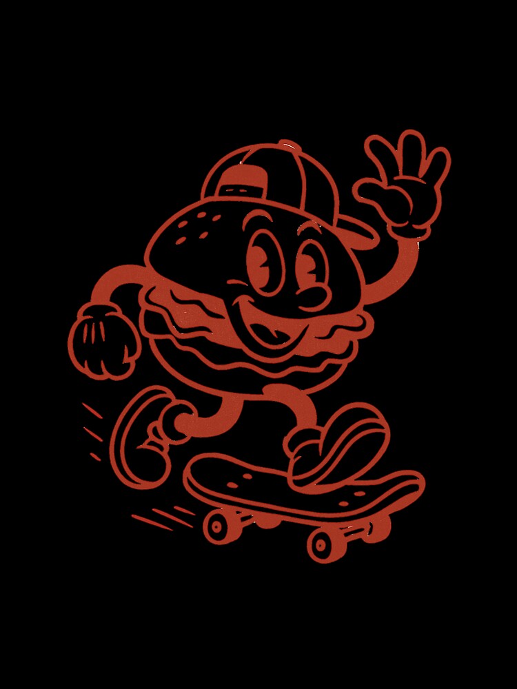 Skater Burger – Classic Red Roller by HoopeStylee