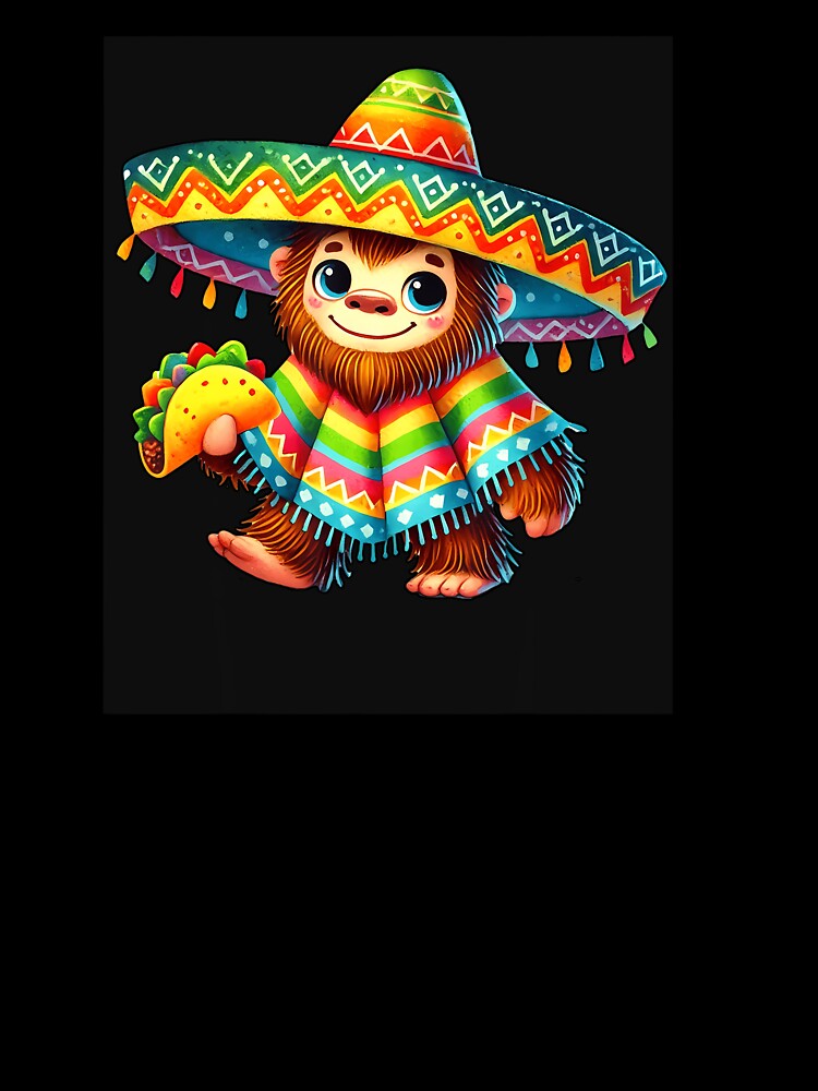 Bigfoot Taco Cinco De Mayo Sasquatch by Le7yaStore