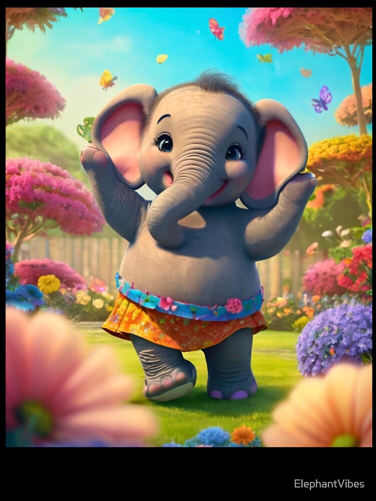 Elephant Portrait. dancing elephant by ElephantVibes