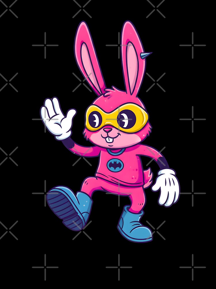 A FUNNY SUPER HERO RABBIT by infinitearte