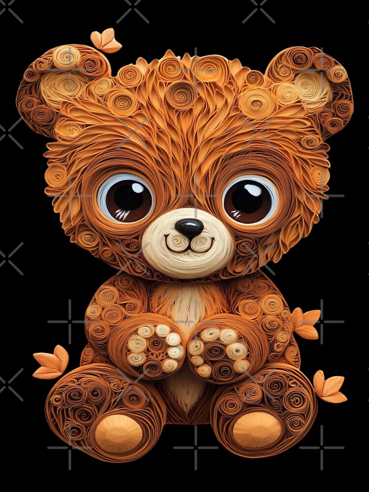 Cute Kawaii Baby Bear by PrintsByFrank