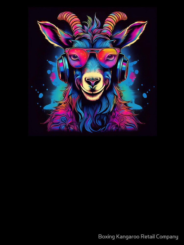 graffiti goat in headphones and shades by Boxing Kangaroo Retail Company
