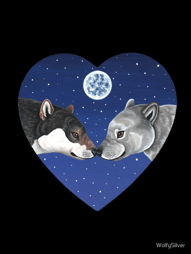 Wolves Under the Moon by WolfySilver